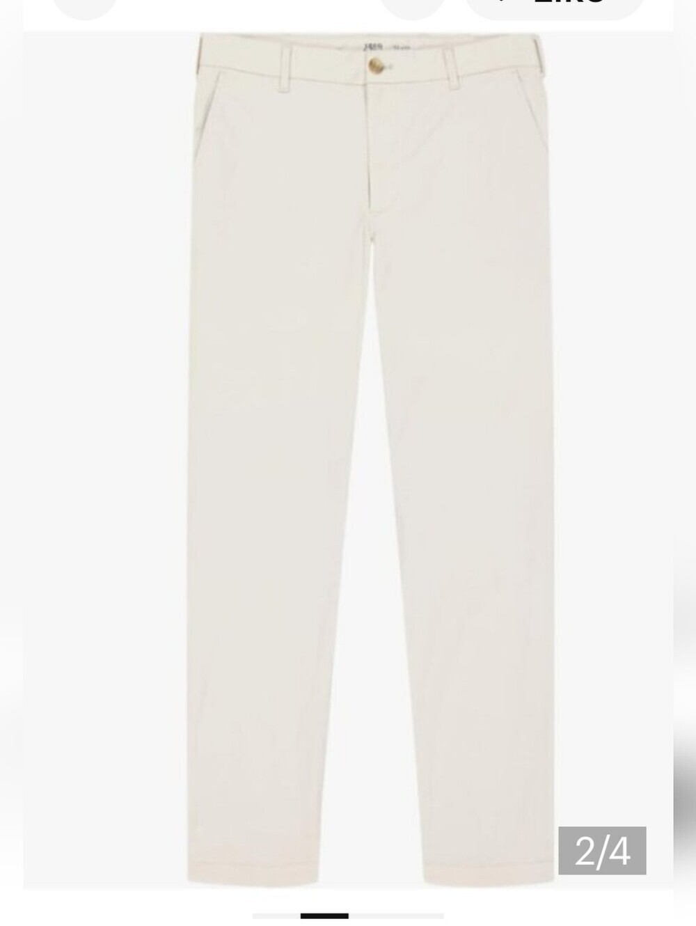Izod Saltwater Stretch CHINO Pants 36 X 34 White - Picture 7 of 8